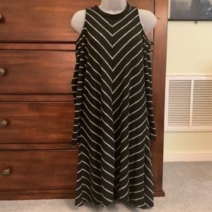 *A.N.A* Long Sleeved Cold Shoulder Dress